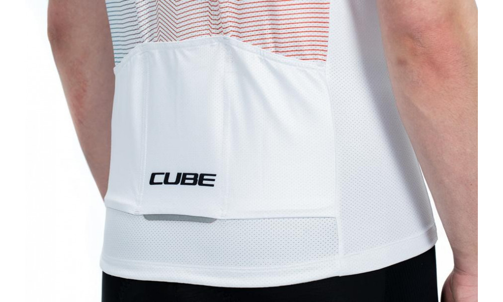 Cycling jersey Cube Teamline CMPT S/S white - 2