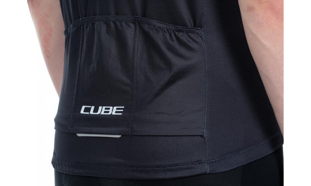 Cycling jersey Cube Teamline CMPT S/S black'n'blue'n'grey - 2