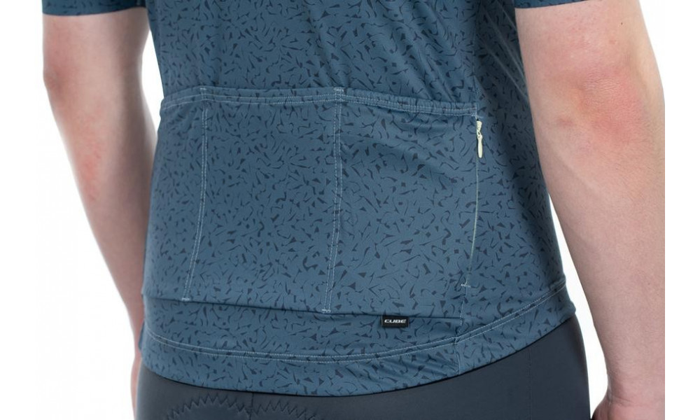 Cycling jersey Cube Blackline Race S/S yellow'n'grey - 3