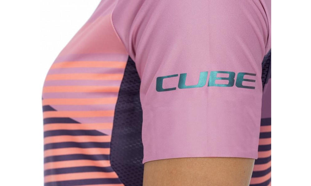 Веломайка Cube Teamline WS Round Neck S/S violet'n'rose - 3