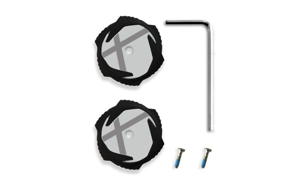 Shoe lacing knob Northwave SLW X-Dial white-black (2pcs.) 