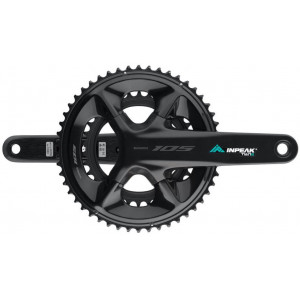Crankset with powermeter INPEAK Twin2 Shimano 105 FC-R7100 50-34T