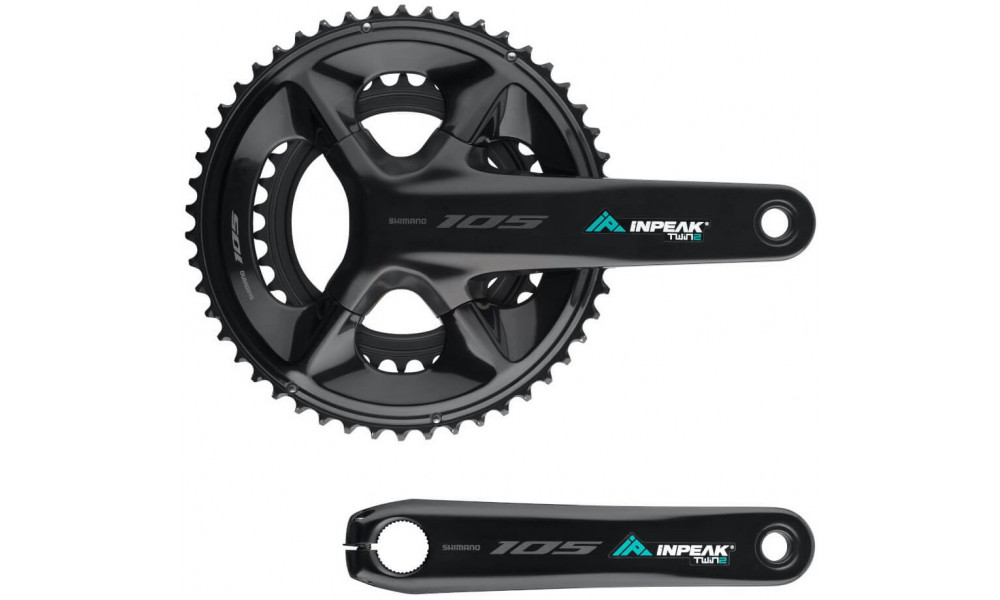Блок передних звезд с измерителем мощности INPEAK Twin2 Shimano 105 FC-R7100 50-34T - 14