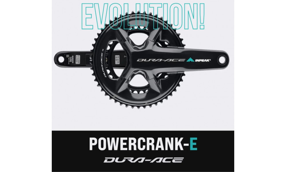 Crankset with powermeter INPEAK Twin2 Shimano Dura-Ace FC-R9200 52-36T - 2