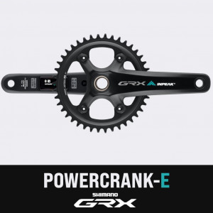 Crankset with powermeter INPEAK Twin2 Shimano GRX FC-RX820-1 42T