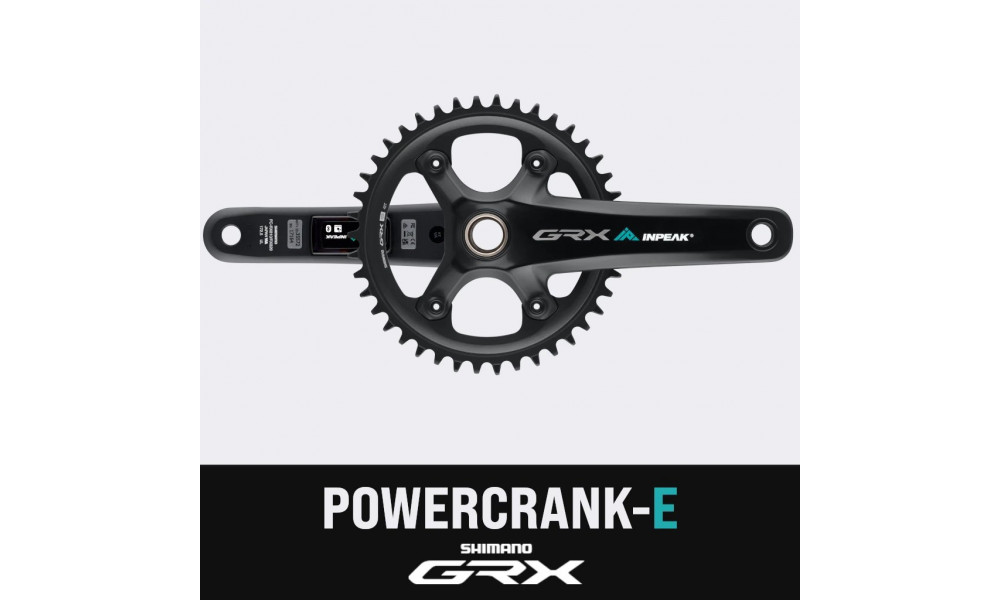 Блок передних звезд с измерителем мощности INPEAK Twin2 Shimano GRX FC-RX820-1 42T - 2