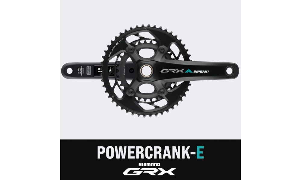 Crankset with powermeter INPEAK Twin2 Shimano GRX FC-RX820-2 48-31T - 2