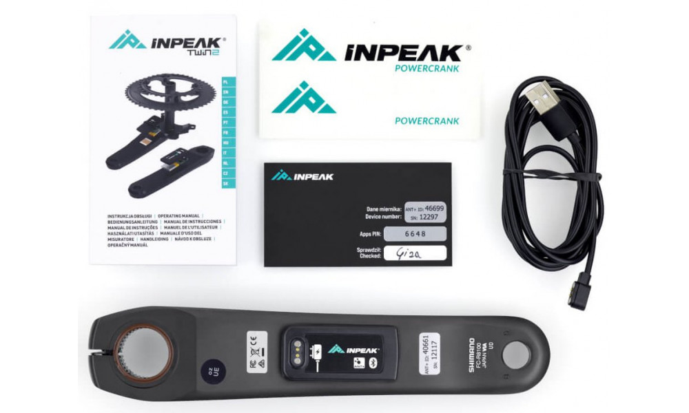 Crank with powermeter INPEAK Powercrank Shimano Ultegra FC-R8100 - 4