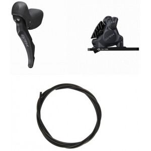 Disc brake set front Shimano GRX ST-RX600 (L) + BR-RX410 (F) J-kit flat 2x11-speed