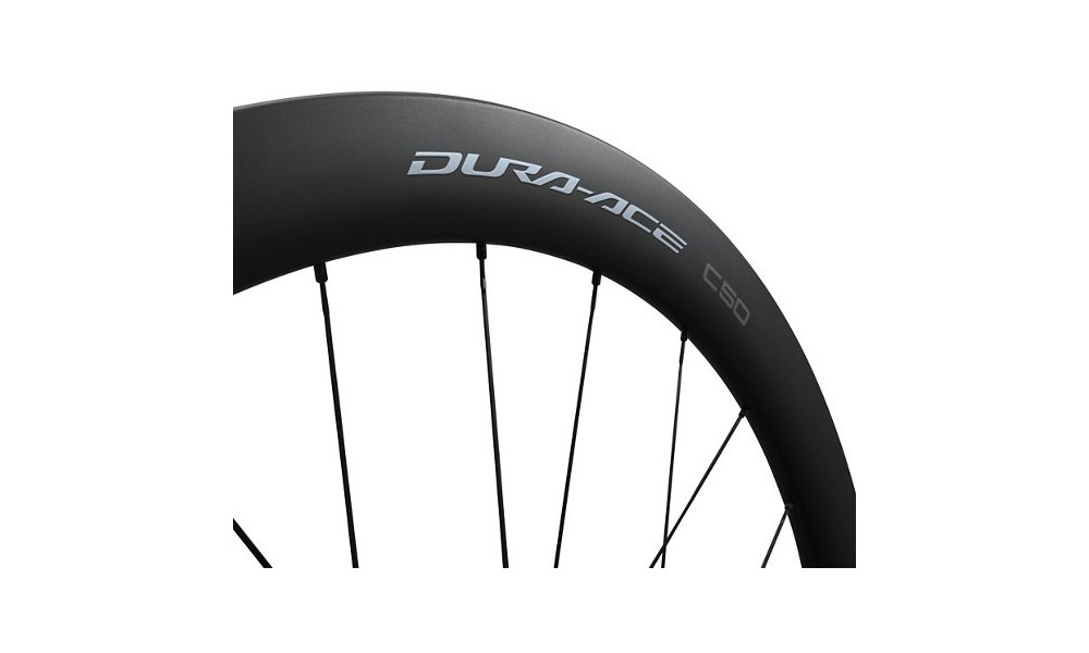 Переднее колесо 28" Shimano DURA-ACE WH-R9270-C50-TL Carbon 12mm E-Thru Disc CL - 2