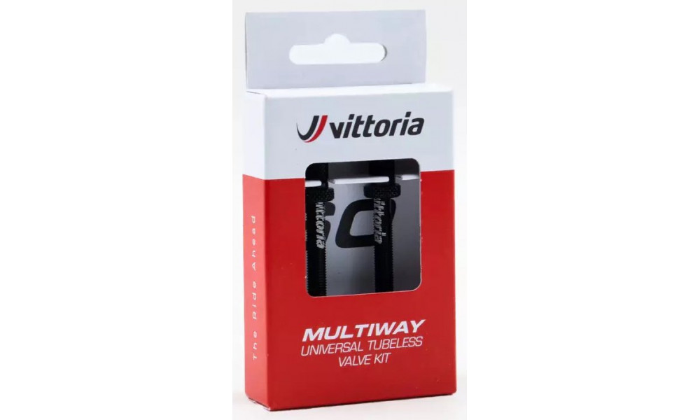 Tubeless Valve Vittoria Multiway alloy black 80mm 2pcs. 