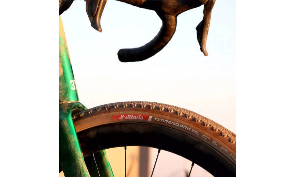 Tire 28" Vittoria Terreno Pro T30 fine loose TLR Fold 700x35c / 35-622 natural - 5