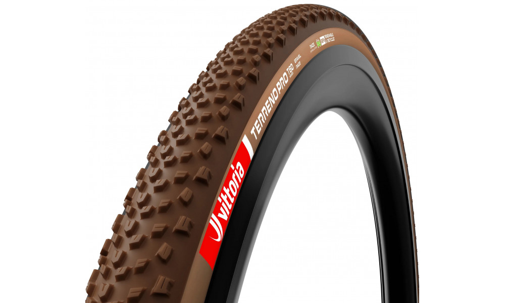???? 28" Vittoria Terreno Pro T60 mixed TLR Fold 700x35c / 35-622 natural - 1
