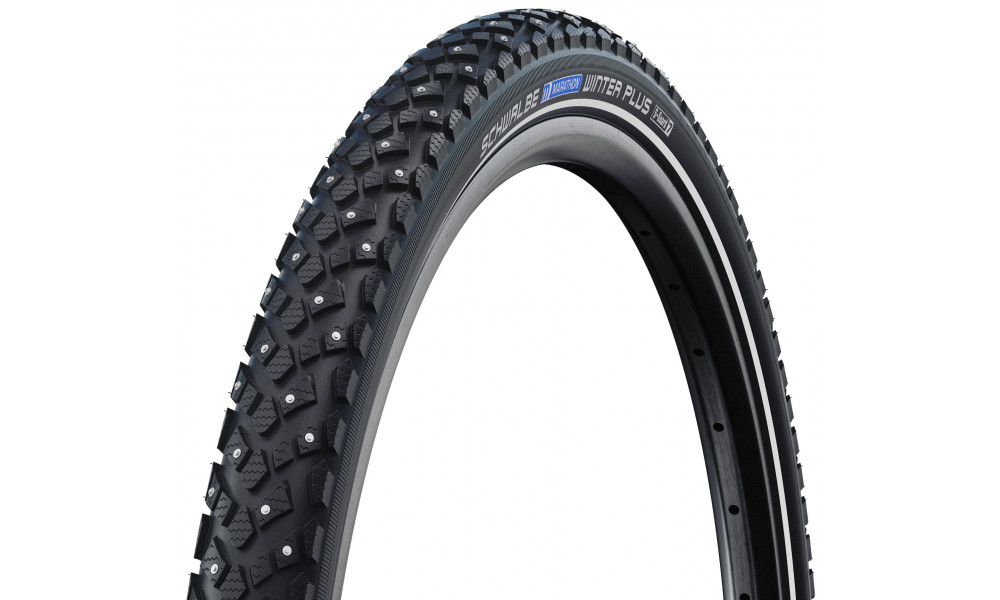 Tire 28" Schwalbe Winter HS 396 Active Wired 42-622 / 28x1.60 Black-Reflex - 1