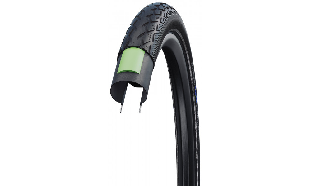 Tire 28" Schwalbe Marathon HS 420 Perf Wired 37-622 / 28x1.40 Black-Reflex - 3