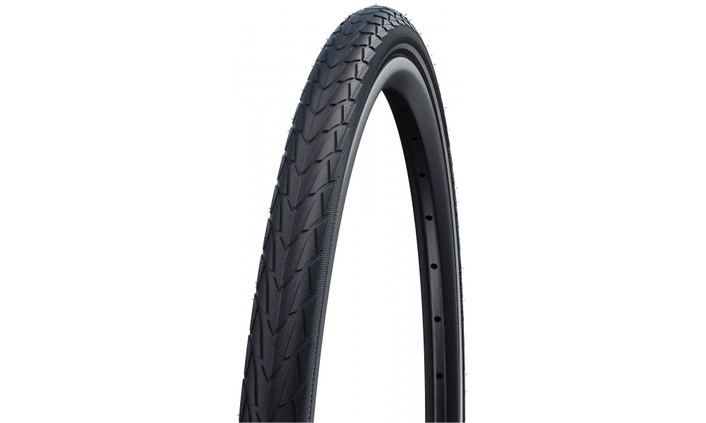 Шина 28" Schwalbe Marathon Racer HS 429, Perf Wired 35-622 / 28x1.35 Black-Reflex - 1