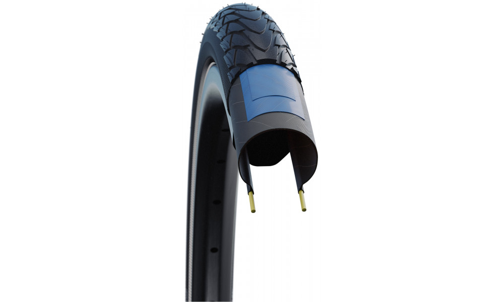 Tire 28" Schwalbe Marathon Racer HS 429, Perf Wired 35-622 / 28x1.35 Black-Reflex - 3