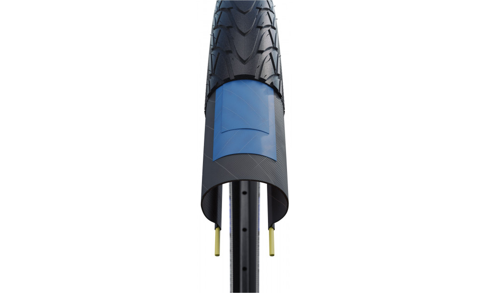 Шина 28" Schwalbe Marathon Racer HS 429, Perf Wired 35-622 / 28x1.35 Black-Reflex - 4