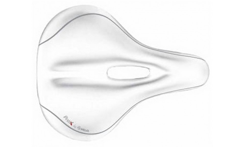 Седло Velo ProX VL-6103E Elastomer D2 Zone Full Cut GEL white - 1