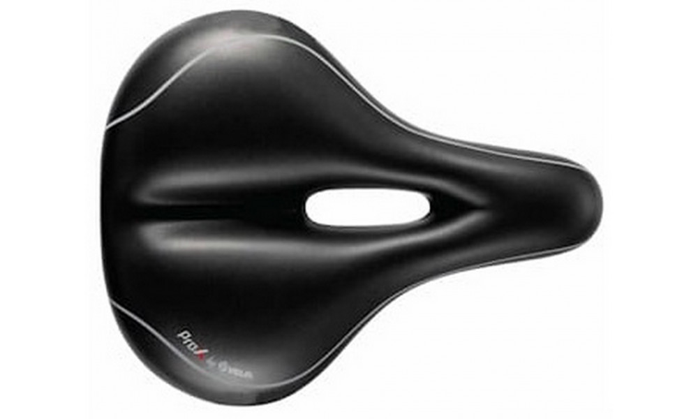Saddle Velo ProX VL-6103E Elastomer D2 Zone Full Cut GEL black - 1