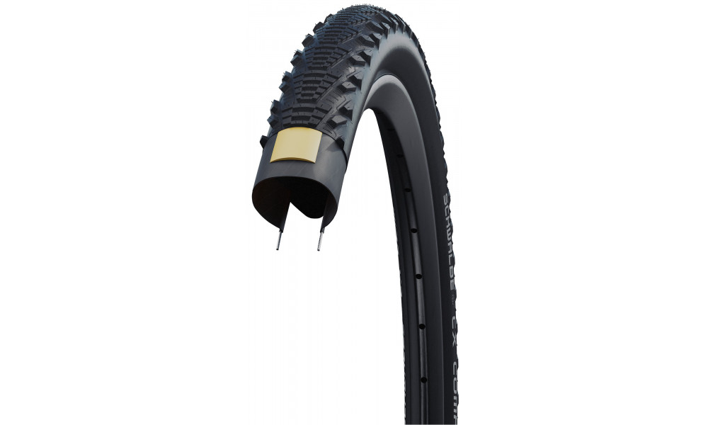 Tire 28" Schwalbe CX Comp HS 369, Active Wired 35-622 / 28x1.35 Black - 2