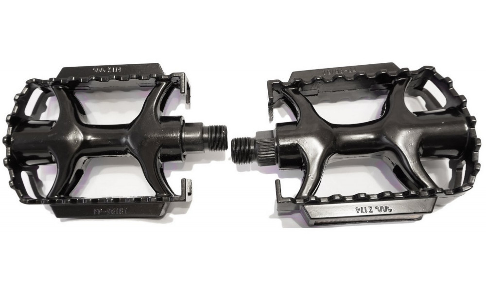 Pedals Azimut MTB black Alu 9/16" w/bearings and reflectors (1003) - 2