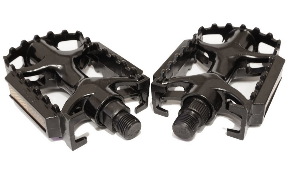 Педали Azimut MTB black Alu 9/16" w/bearings and reflectors (1003) - 4