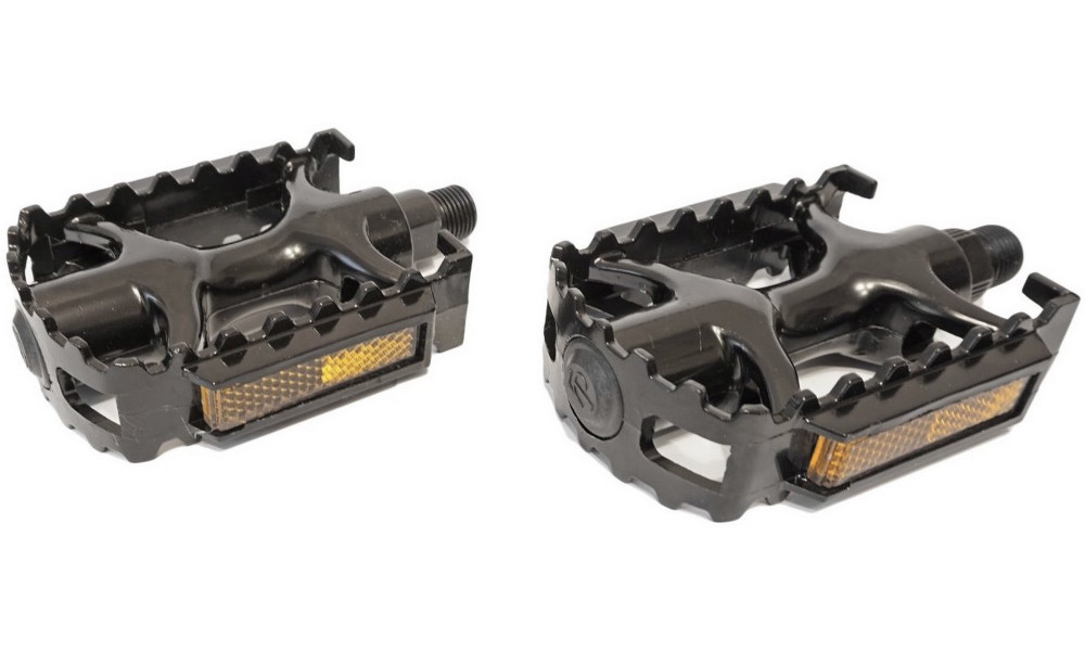 Pedals Azimut MTB black Alu 9/16" w/bearings and reflectors (1003) - 6