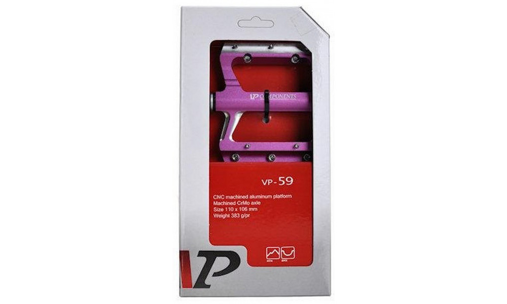 Pedals VP-59 Alu axle CR-MO magenta - 2