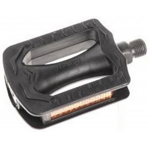 Pedals Azimut Kids Flat plastic 9/16" w/bearings and reflectors (1007w)