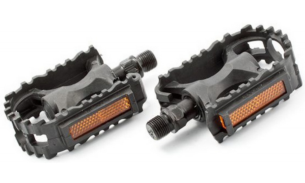 Педали Kids grip plastic 9/16" w/bearings and reflectors (1027) - 1