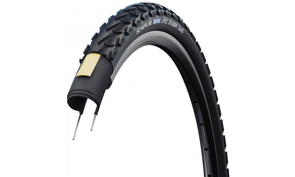Tire 26" Schwalbe Land Cruiser HS 450, Active Wired 47-559 / 26x1.75 Black - 2