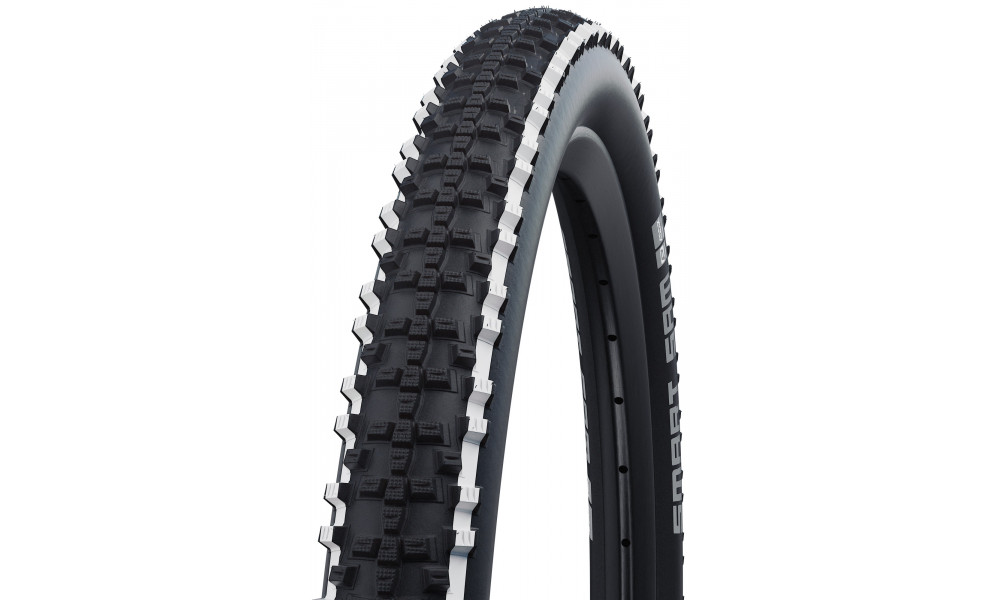 Tire 26" Schwalbe Smart Sam HS 476 Perf Wired 57-559 / 26x2.25 White Stripes Addix 