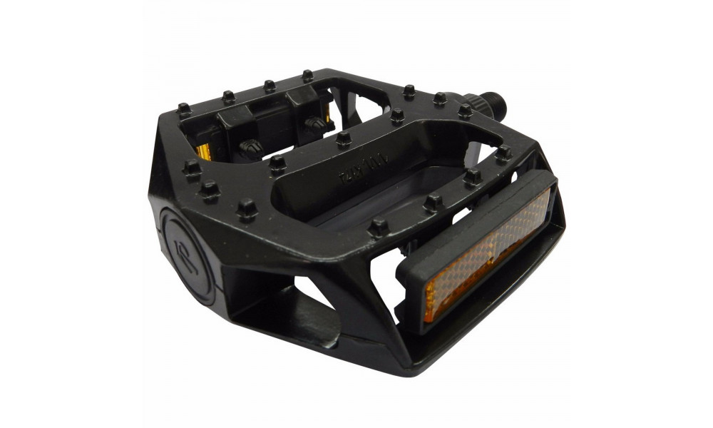 Pedals Azimut BMX Platform Alu 9/16" w/bearings and reflectors black (1014) - 1