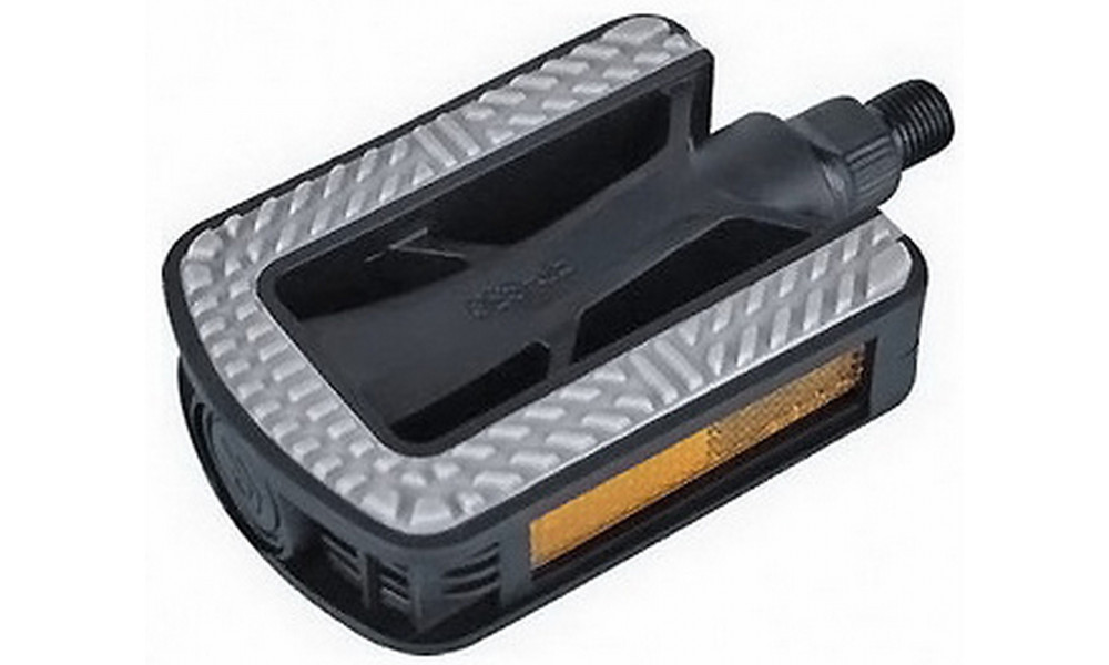 Pedals Azimut City Antislip plastic 9/16" w/bearings and reflectors (1013) - 1