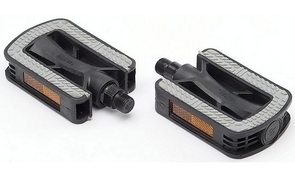 Pedals Azimut City Antislip plastic 9/16" w/bearings and reflectors (1013) - 2
