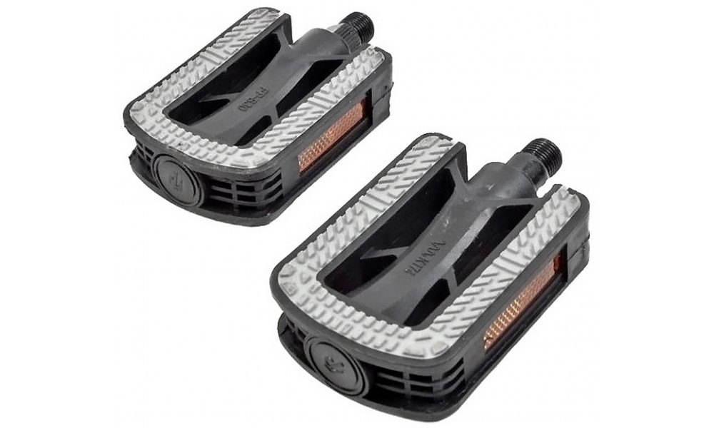 Pedals Azimut City Antislip plastic 9/16" w/bearings and reflectors (1013) - 3