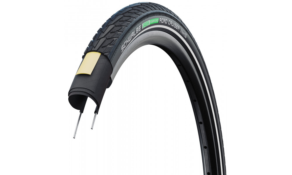 Tire 28" Schwalbe Road Cruiser HS 484, Active Wired 42-622 / 28x1.60 Reflex - 1