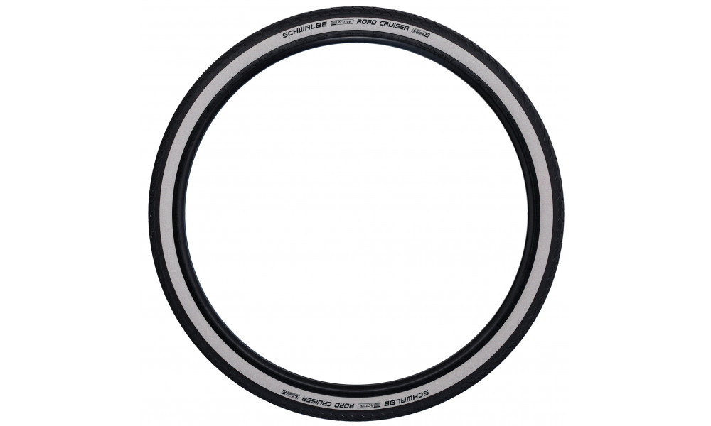 Tire 28" Schwalbe Road Cruiser HS 484, Active Wired 47-622 / 28x1.75 Whitewall - 2