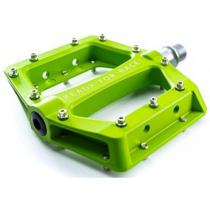 Педали RFR Flat RACE Alu green