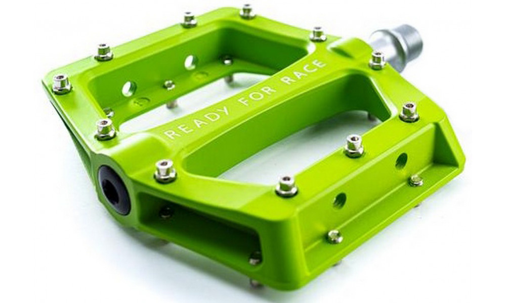 Pedals RFR Flat RACE Alu green - 1