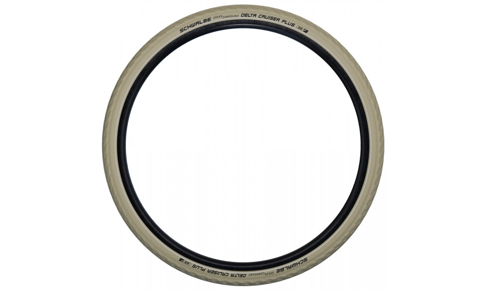 Шина 28" Schwalbe Delta Cruiser Plus HS 431 Active Wired 37-622 / 28x1.40 Creme-Reflex - 2