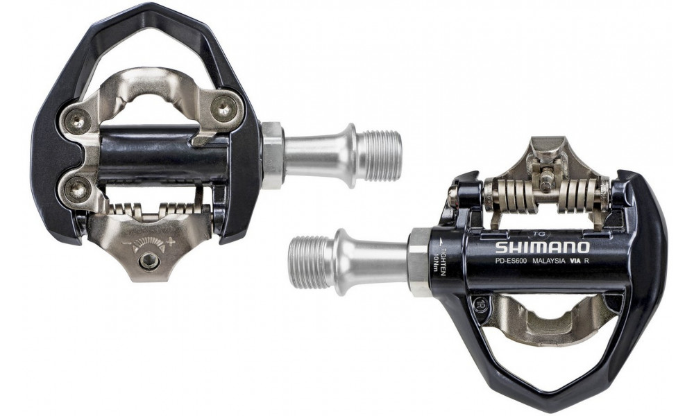 Pedals Shimano Road/Fitness/Gravel PD-ES600 SPD + SM-SH51 - 2