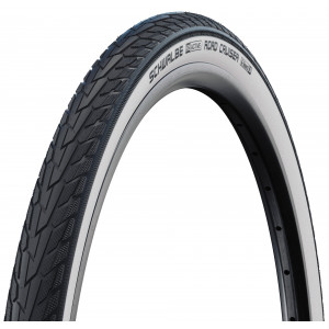Tire 28" Schwalbe Road Cruiser HS 484, Active Wired 42-622 / 28x1.60 GreenCompound Whitewall