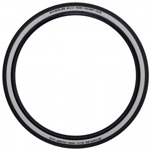 Tire 28" Schwalbe Road Cruiser HS 484, Active Wired 42-622 / 28x1.60 GreenCompound Whitewall