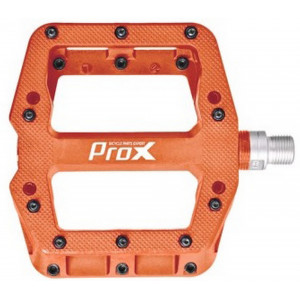 Pedals ProX Base Pro 26 plastic Pins axle Cr-Mo orange
