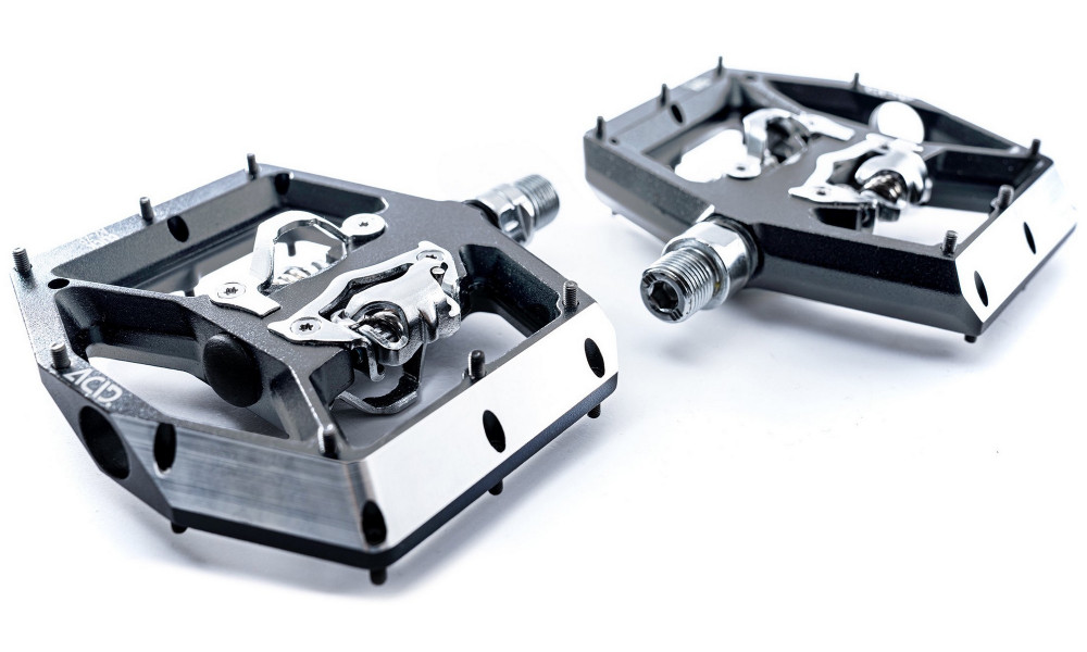 Pedals ACID Click A2-ZP SPD Alu grey - 3