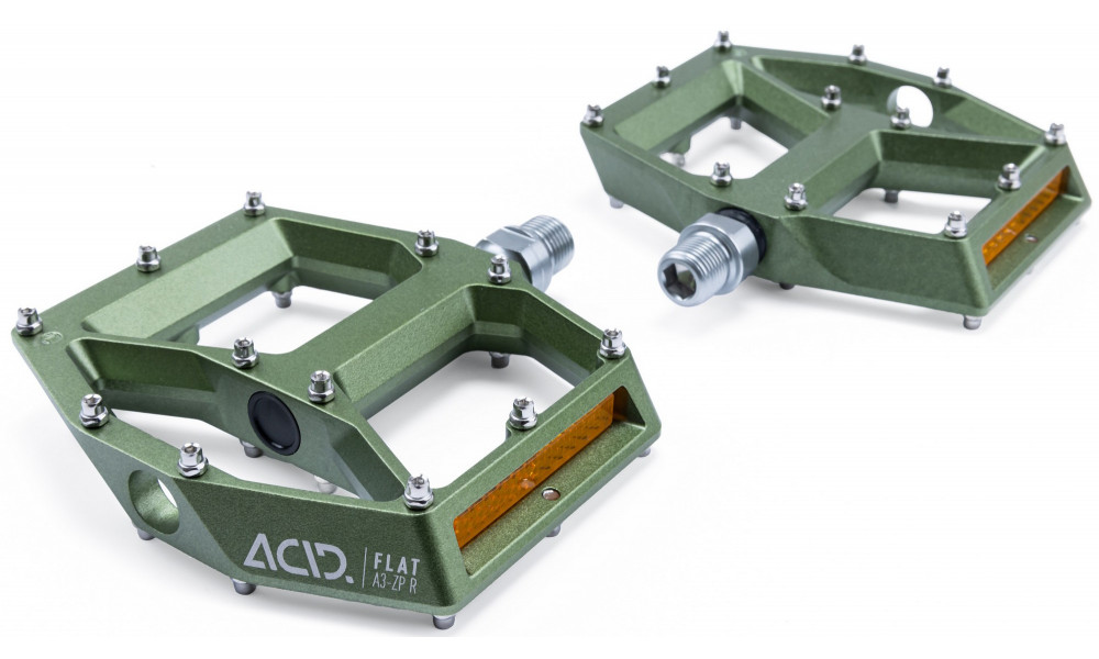 Pedals ACID Flat A3-ZP R Alu olive - 3