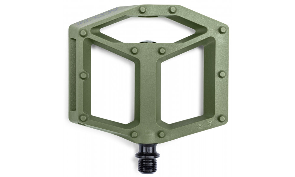Педали ACID Flat C2-ZP R plastic olive - 2