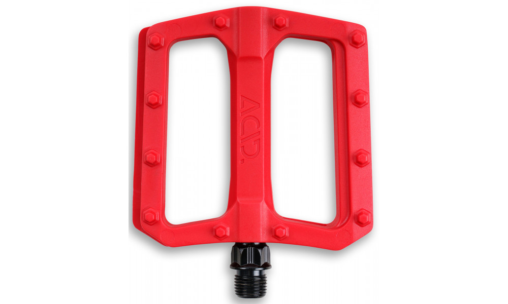 Pedals ACID Flat C3-ZP plastic red - 2